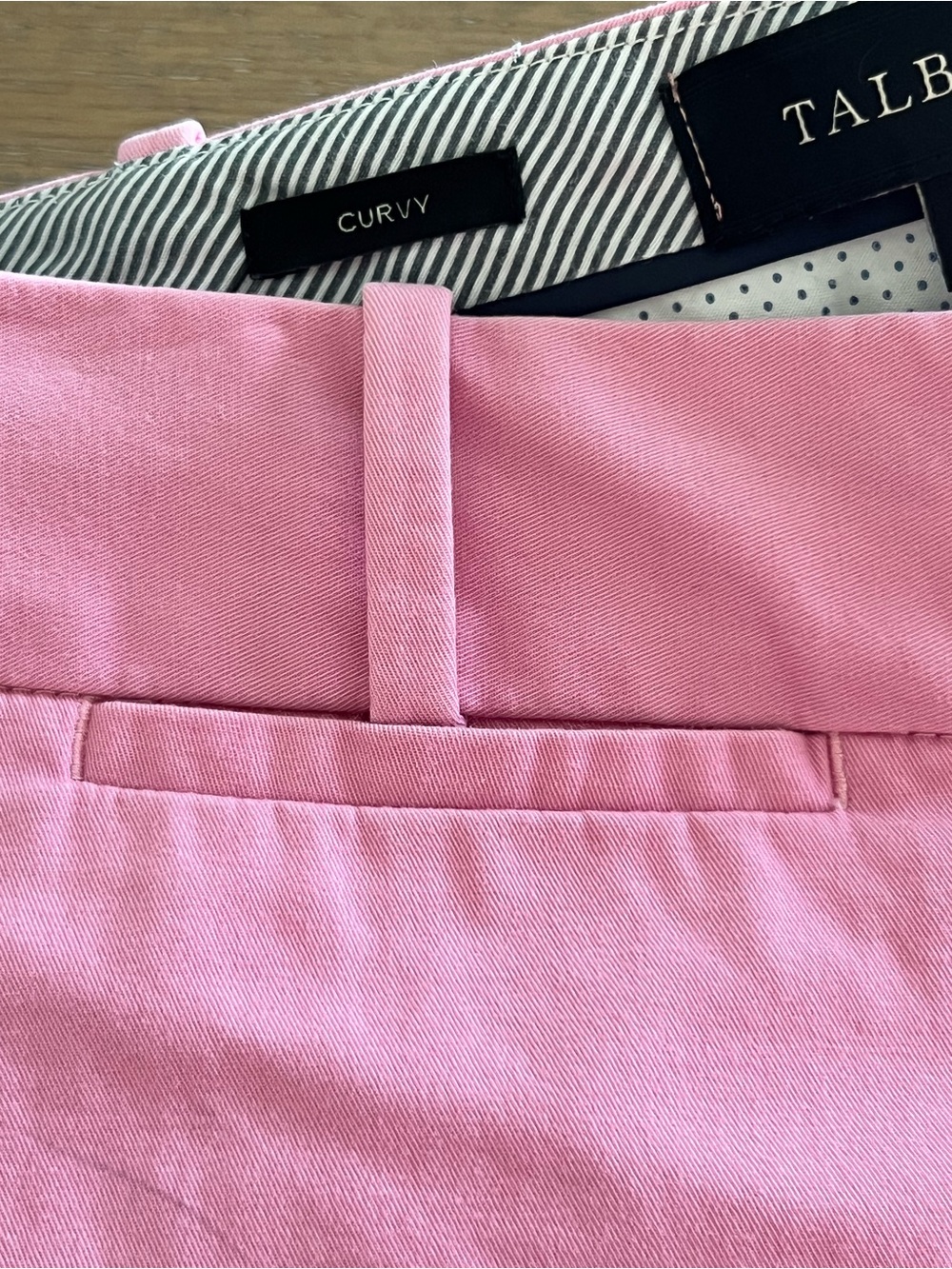 Talbots Pink Curvy Women's Crop Pants Size 12 - Picture 5 of 10